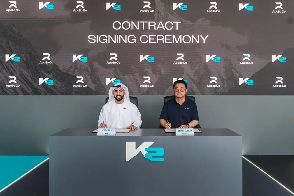 K2’s AutoGo signs contract with Baidu’s Apollo Go to expand autonomous fleet in Abu Dhabi